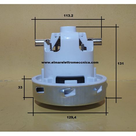 AMETEK Motore Aspirapolvere HS 1400 W By PASS Monostadio Aspiraliquidi 62