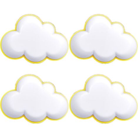 Night Baby Socket Electric, Set of 4 Nuages Wall-mounted with Sensor Crepusculaire, Lamp of Night to Connect for Breastfeeding, Lighting Decorative for Room bedroom, Veilleus Portable (1/5)