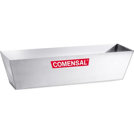COMENSAL® Vaschetta Porta Intonaco - Cassoncino per malta in acciaio inox - Vaschetta Porta Intonaco in Acciaio Inox – 320 x 105 x 90 mm - Made in EU (1/5)