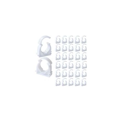Collier Multicouche 20mm Clip de Tuyau 50Pcs Clips de Tuyau Collier de Serrage pour Les Conduites D'eau la Fixation de Conduites Domestiques Etc (M20)