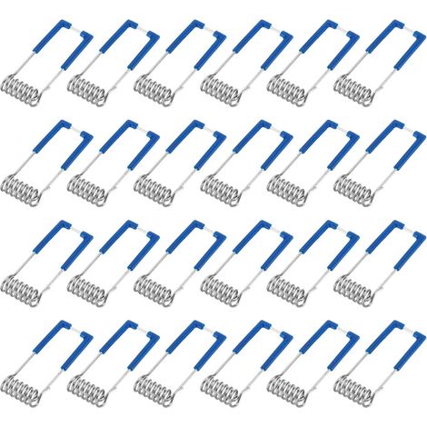 Lot de 24 clips à ressort pour plafonnier, plafonnier encastré, clips d'éclairage de torsion pour plafonniers LED, panneaux et plafonniers - 45 mm x 15 mm (1/5)