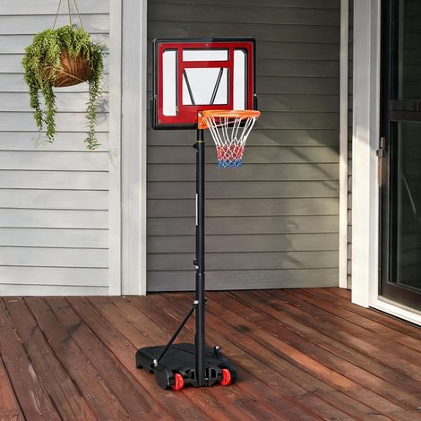 Panier de basket réglable de 160 à 210 cm 75 x 45 x 261 cm (1/5)