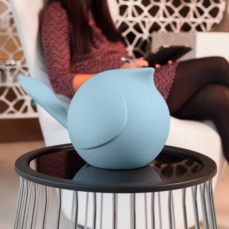Soprammobile segna tavolo decorativo moderno cinciallegra Biggie - Azzurro