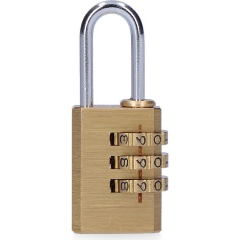 Cadenas Combinaison Laiton 21mm Sécurité Sans Clé, Compact Et Robuste - Edm (1/5)