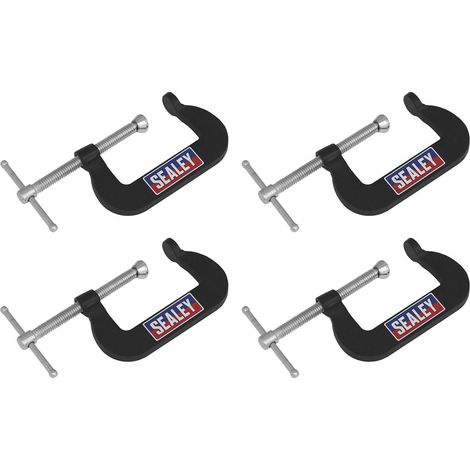 Sealey GCC06 Junior C-Clamp Set 51 x 32mm 4pc (1/5)