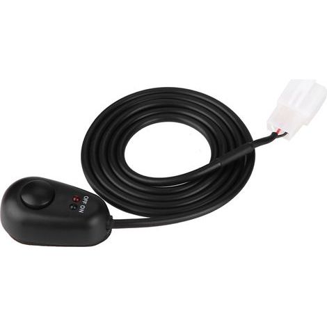 Interrupteur à Bouton-Poussoir 12V en Forme de Goutte d'eau avec Voyants LED Rouges et Verts pour TS-11. (1/5)
