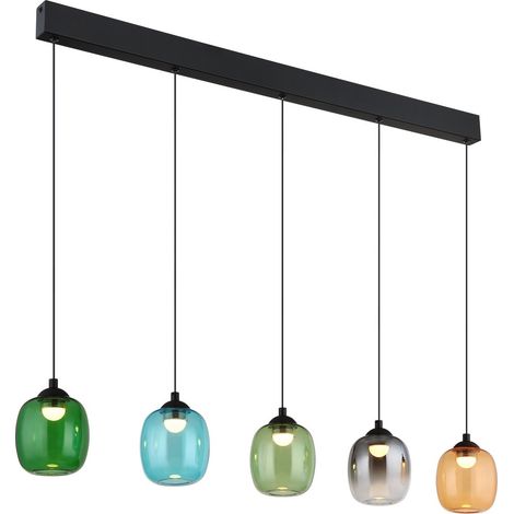 Globo - lámpara colgante - MINARA - multicolor - vidrio - gran (1/5)