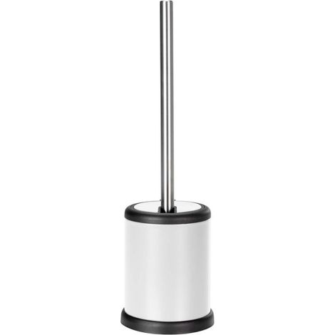 Brosse WC en Métal "Matteis" 38cm Blanc (1/3)