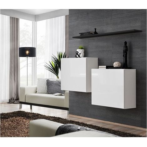 Commode murale avec étagère - Switch SB I - Blanc - Livraison gratuite