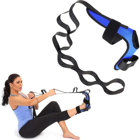 Yoga Stretch Band, Cheville Assistant Stretch, Fitness Leg Stretch Ceinture de Yoga (7 Tours) (1/5)