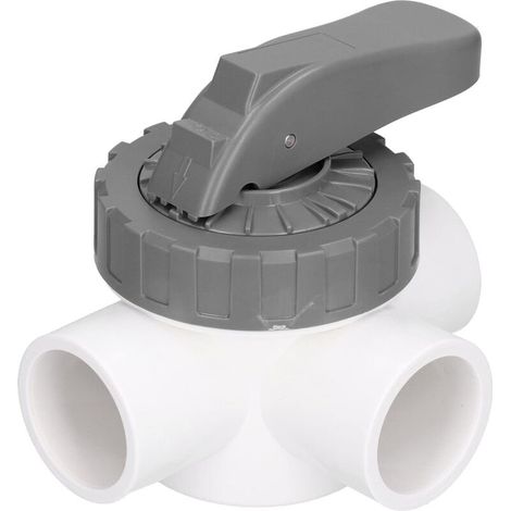 Robinet de Piscine, Robinet de Piscine à 3 Voies Raccords D'accessoires de Rechange pour Vanne de Dérivation de Spa de Piscine(V40-3A). (1/5)