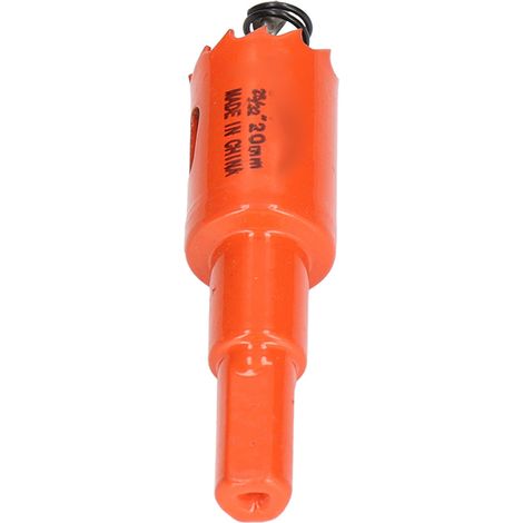 Foret scie cloche bimétallique en acier rapide avec mandrin pour bois et métal 25/32 po (20 mm) (1/5)