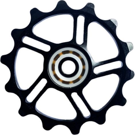 VTT Céramique Alliage Poulie Dérailleur Rail 14T Vélo Céramique Roulement Poulie Pour Vélo Pièces Vélo Accessoires (Couleur: Noir) 1pc (1/3)