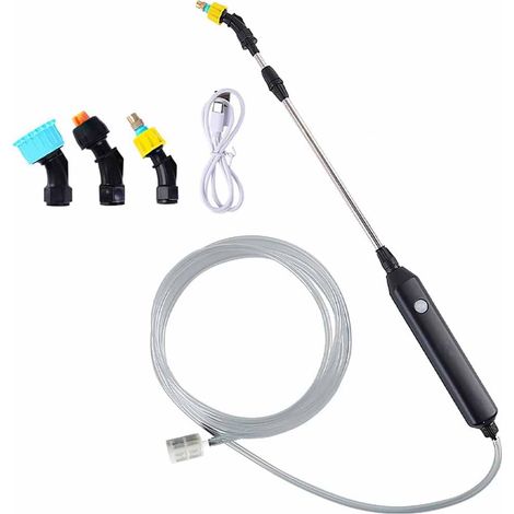 Pulvérisateur Électrique - Poignée Télescopique 60-86 Cm - Tuyau 5 M - 3 Buses - Pour Jardin Pelouse Plantes - 1 Pièce (1/5)
