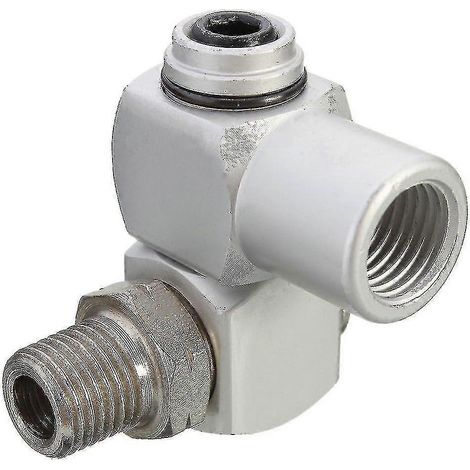 Adaptateur de raccord de tuyau d'air pivotant universel à 360° 14 BSP en aluminium Hot-FFY (1/5)
