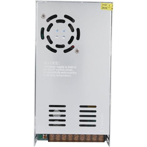 Fuente de alimentación conmutada de 36 V CC fabricada en aleación de aluminio para pantallas LED, tiras de luz e impresoras 3D (S'360'36 (36 V 10 A 360 W) CA 110/220 V ±15 %). (1/5)