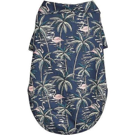 Nueva ropa de verano para perros y mascotas, camisas de playa con estampado de hojas estilo hawaiano para cachorros, gatos pequeños y grandes, perros y chihuahuas, disfraz para mascotas, ropa para mas (1/5)