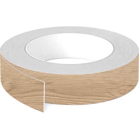 1x Bande de chant ABS sans colle 23 mm x 5 m épaisseur 0,8 mm facile à appliquer bricolage étagère meuble panneau plan de travail bois stratifié, Chêne Gladstone sable (1/3)
