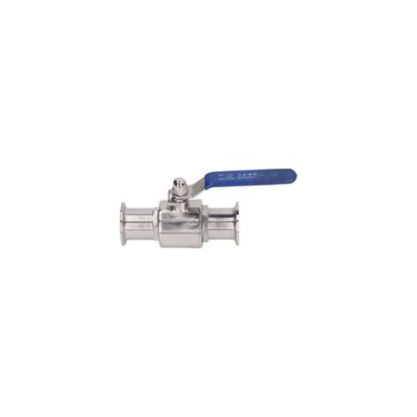 Robinet à bille à pince avec poignée en acier inoxydable 304, plomberie à connexion rapide pour le contrôle du débit, tuyau de 38mm/1,5 pouces de diamètre extérieur (1/5)