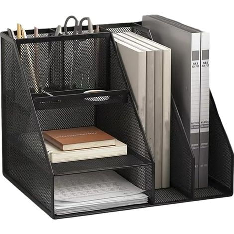 Organiseur de Bureau, Fournitures de Bureau avec 2 Organiseurs, 1 Tiroir et 2 Porte-Stylos, Indispensables pour la Classe et pour L'Enseignant (1/5)