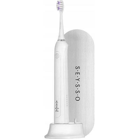 Spazzolino elettrico sonico Seysso Carbon Basic bianco, 82000 vibrazioni/min. (1/3)