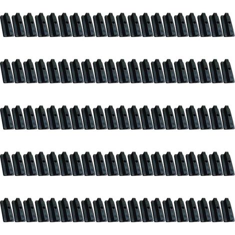 Lot de 100 clips de fixation robustes pour planches de terrasse composites 6 mm avec vis (1/5)