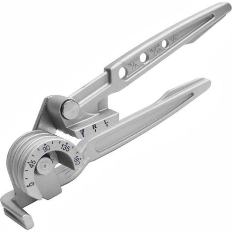 Outil de cintrage manuel 3 en 1 pour tubes en cuivre et aluminium 6/8/10 mm 0-180 degrés avec marquage d'angle pour installations de climatisation, projets de plomberie (1/5)