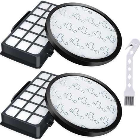 Paquete de 2 filtros para aspiradoras Rowenta X-Trem Power Cyclone RO6984EA, RO6941EA, RO6963EA, RO6921EA, RO6971EA y RO6993EA (modelo RO6) - Crezuo (1/4)