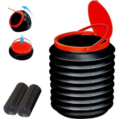 Auto-Mülleimer, 4L Universal-Mülleimer für Autos, tragbar, faltbar