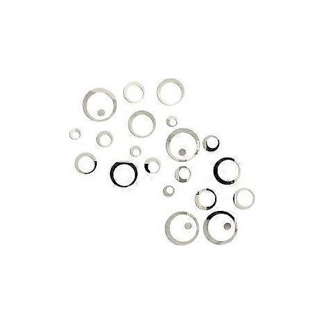 Stickers muraux décoratifs en acrylique effet miroir, surface brillante, avec film protecteur pour plusieurs pièces, respectueux de l'environnement. (1/5)