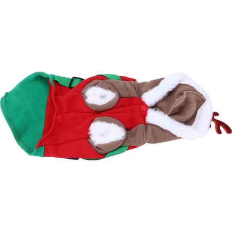 Déguisements de Noël pour animaux de compagnie, saisons automne-hiver, costumes de cerf mignons pour chiens de petite et moyenne taille (S) (1/5)