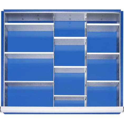 Kit de compartimentation Rau pour tiroirs Tiroir-XL H 60-90mm 2 séparations + 9 parois enfichables