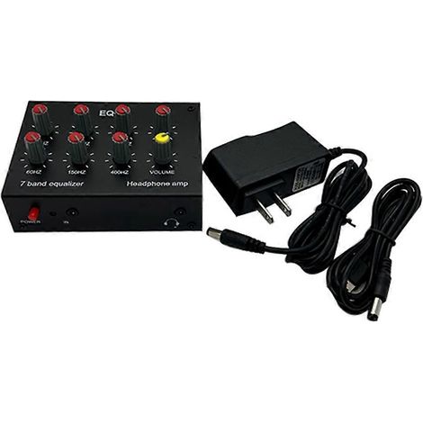 EQ-7 Auto-Audio-Headset-Verstärker, 7-Band-Equalizer, 2-Kanal-Digital-Sound, US-Stecker