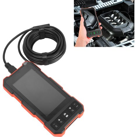 7,9-mm-Doppellinsen-Endoskop, 4,5-Zoll-IPS-Bildschirm, IP67-wasserdichte Kamera, 5-Meter-Kabel, USB-Ladeanschluss. (1/5)