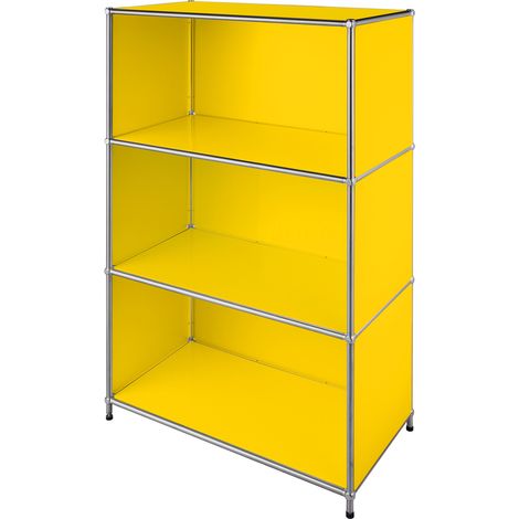 Metallregal Concept Epure MK-101 4 Ablagen Standregal Gelb (1/5)