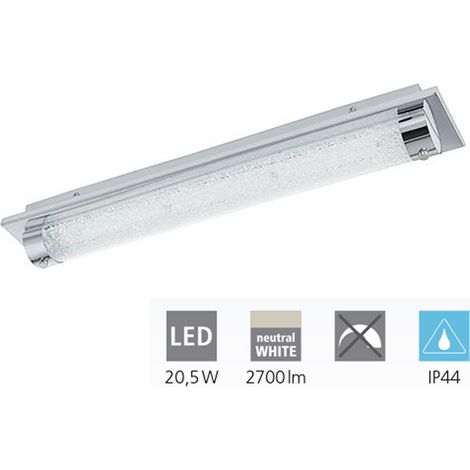 Plafoniera Moderna Tolorico Acciaio Cromo Luce Led Integrato 20,5W (1/4)