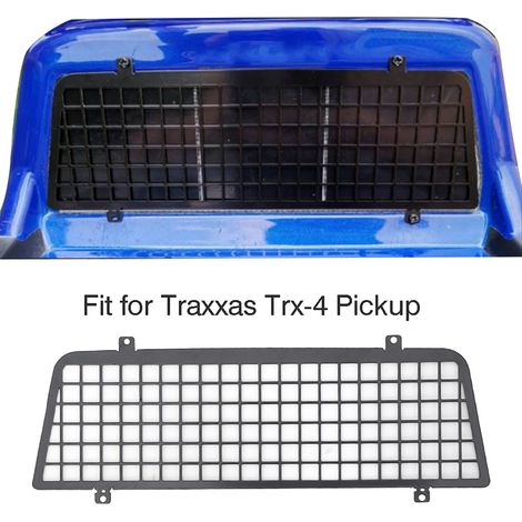 Filet de sécurité en acier inoxydable pour vitre arrière de pickup TRX-4 Traxxas, protection anti-éclats.
