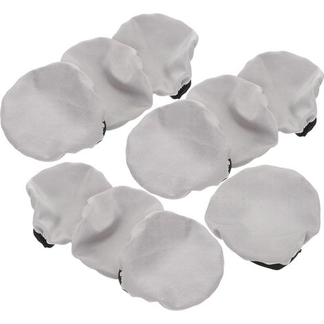 Housses de Coussinets d'écouteurs en Tissu Coton 10pcs Gris 9-11cm avec Absorption des Chocs pour Casque Audio adaptées aux études et aux déplacements (1/5)