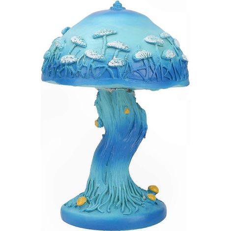 Dekorative Pilz-Tischlampe mit Blume und Schnecke, ideal für Schreibtisch oder Nachttisch (1/5)