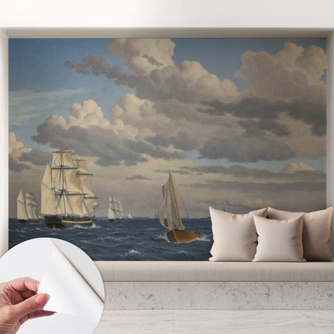 Carta da parati autoadesiva - impermeabile - murale da parete - decorazione murale - Avventura in mare 208x146 cm (1/5)