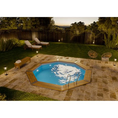 Gre Pools Gartenpool Lanzarote Pool aus Holz in Braun (1/5)