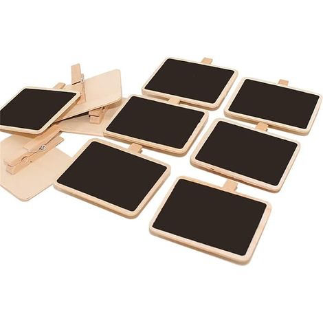10 Pack Mini Erasable Chalkboard with Label Clip for Message Reminder (1/3)