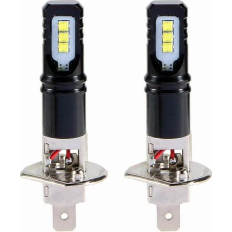 2X H1 6000K Super Blanc 6000LM DRL LED Kit D'Ampoule de Feux de Route (1/2)