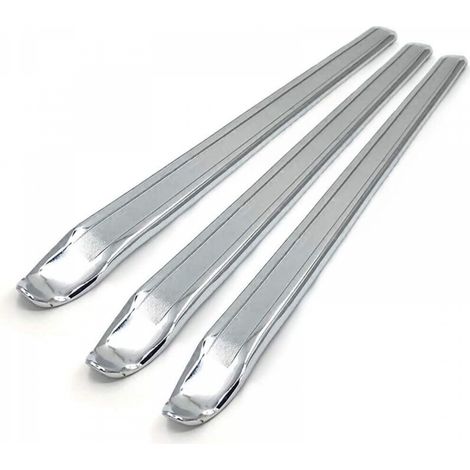 3pcs Outils Manuel pour Démonte de Pneu Vélo Moto, Levier de Pneu en Métal 30cm - Argent (1/5)