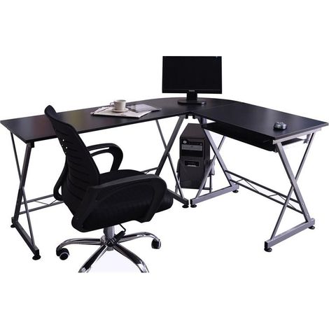 Bureau Informatique – noir/gris (1/5)