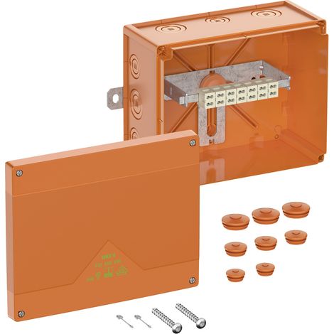 Spelsberg Abzweigkasten, Schutzart IP66, Schlagfestigkeit IK08, Schutzklasse II, Ui 450V AC, Bemessungsisolationsspannung 450V DC, UL-EU, VDE, halogenfrei, 86742001 (1/5)