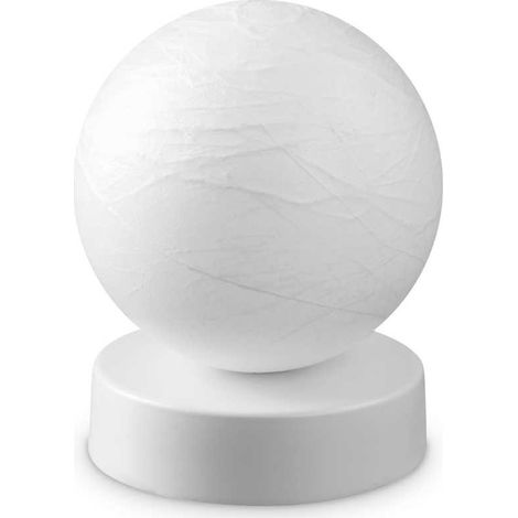 Ideal Lux CARTA Lampe de Table Globe Blanc 10cm