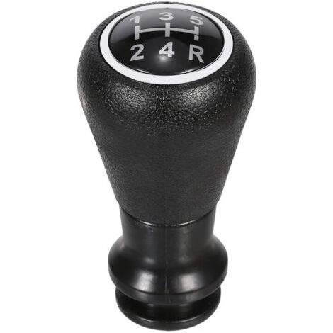Pomo de palanca de cambios de 5 velocidades de repuesto para PEUGEOT - Modelo negro