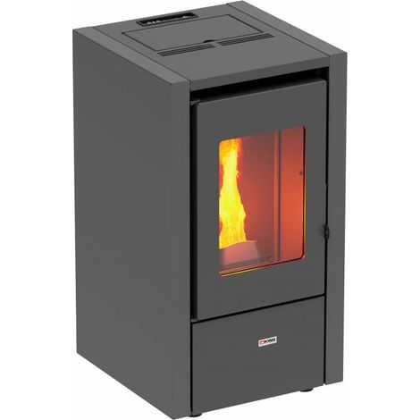 Stufa a Pellet Ventilata King 60T 6,2kW 145m3 Bianco - 505661