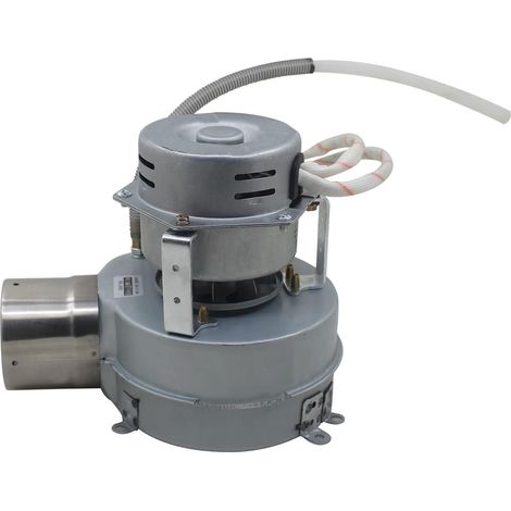 Moteur ventilateur centrifuge 220v avec clapet anti retour air moteur extracteur radial poele granulés four chaudiere (1/5)